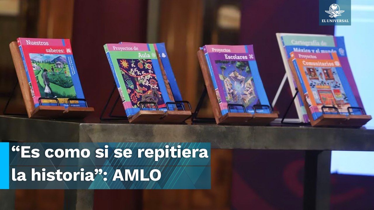 “¿Cómo voy a destruir un libro?” AMLO acusa campaña contra libros de texto