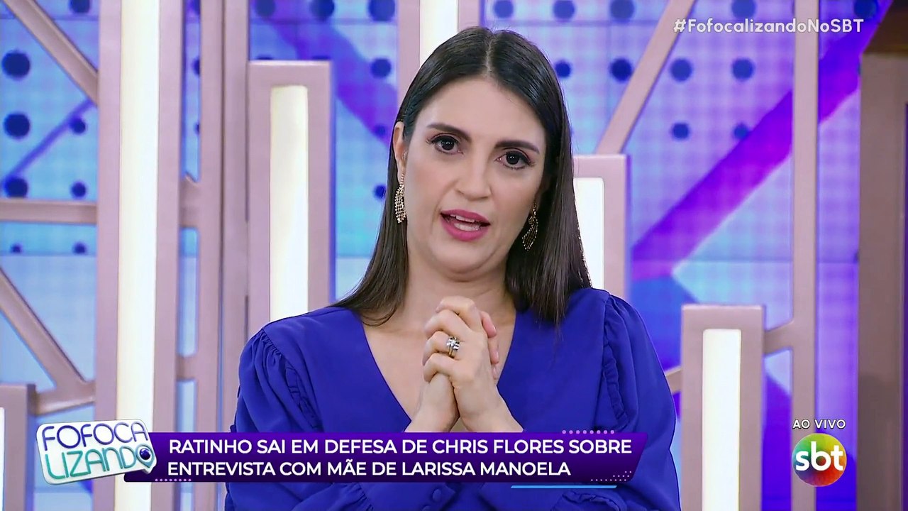 CHRIS FLORES fala sobre CRÍTICAS após ENTREVISTA com MÃE DE LARISSA MANOELA: "não quero ganhar cartaz e nem engajamento"