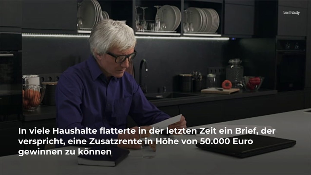 Zusatzrente gewinnen? dieser brief ist gefährlich!