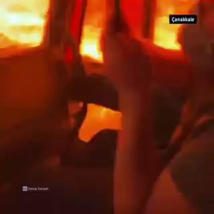 Çanakkale büyük orman yangınında son durum