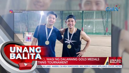 Rocco Nacino, wagi ng dalawang gold medals sa isang tennis tournament | UB