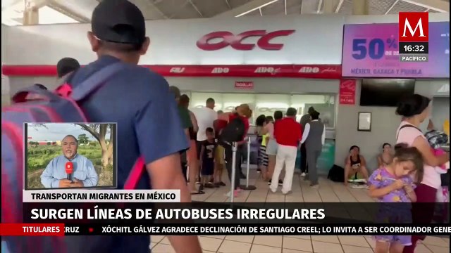 Surgen líneas de autobuses irregulares; transportan migrantes en México