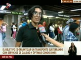 Usuarios del sistema Metro de Caracas respaldan los trabajos de recuperación en la estación Altamira