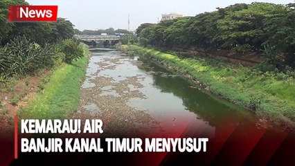 Volume Air  di Banjir Kanal Timur Jakarta Menyusut, Ketinggian 20 Centimeter