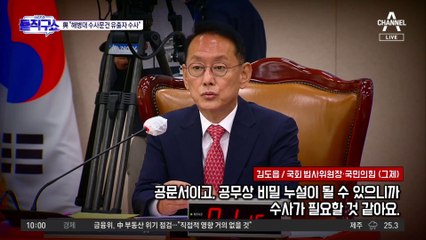 與 “김의겸 수사 기록 유출…유출자 수사해야”