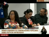 En Caracas se desarrolla el Primer Seminario de Comunicadores Populares sobre Políticas Antibloqueo