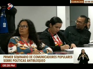 Video herunterladen: En Caracas se desarrolla el Primer Seminario de Comunicadores Populares sobre Políticas Antibloqueo