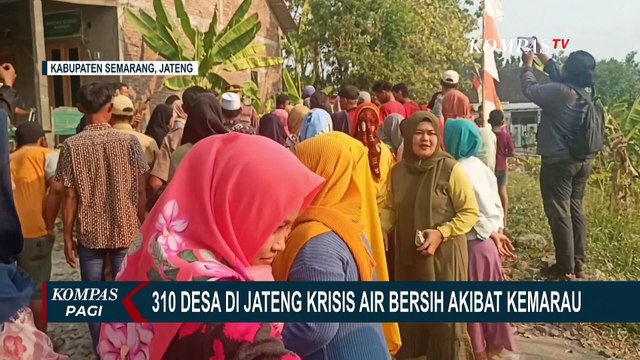 Krisis Air Bersih di Jawa Tengah, BPBD Salurkan Bantuan Air Bersih untuk Warga Terdampak