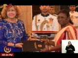 Embajadora venezolana ante la República de India Capaya Rodríguez entregó sus Cartas Credenciales