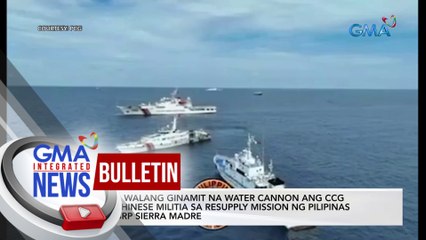 AFP: Walang ginamit na water cannon ang CCG at Chinese Militia na... | GMA Integrated News Bulletin