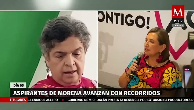 Así fue el día 65 en los recorridos de los aspirantes de Morena a la candidatura presidencial