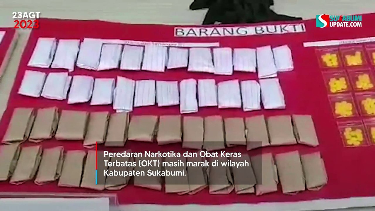 17 Pengedar Narkotika dan Obat Keras Diringkus Polres Sukabumi