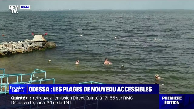 On a un peu l'impression de retrouver notre vie d'avant la guerre : les plages d'Odessa, en Ukraine, sont de nouveau accessibles