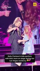 Kelly Clarkson's Kids Adorably Perform at Their Mom's Las Vegas Residency  #sh