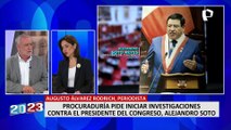 Augusto Álvarez Rodrich sobre Alejandro Soto: “Está bien amarrado y va a ser muy difícil sacarlo”