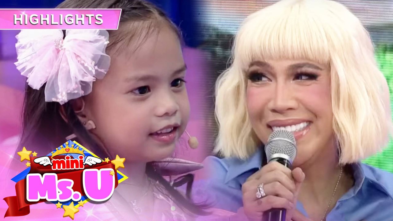 Vice Ganda shares the stage with Mini Miss U Ma...
