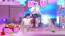 Jackie and Mini Miss U Marah showcases their moves on a 
