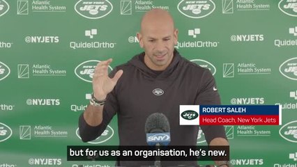 Télécharger la video: 'He's new' - Saleh to start Aaron Rodgers in Jets' preseason