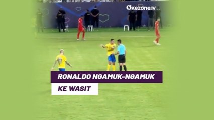 Kesal Keputusan Wasit, Cristiano Ronaldo Ngamuk-Ngamuk
