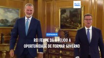 Rei Felipe deu a Feijóo a oportunidade de formar o novo Governo espanhol