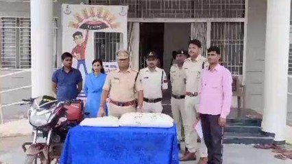 पन्ना: बाइक से हो रही थी गांजा तस्करी, आरोपी चढ़ा पुलिस के हत्थे