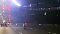 Fatih Sultan Mehmet Köprüsü'nde Tehlikeli Motosiklet Sürüşü