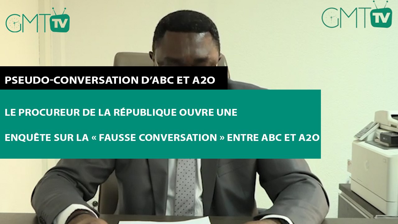 [#Déclaration] Le procureur de la République ouvre une enquête sur la « fausse conversation » entre ABC et A2O   066441717  011775663  #GMT #GMTtv #Gabon