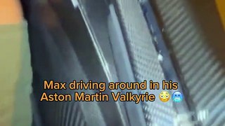 Max Verstappen Drives His Aston Martin Valkyrie