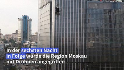 Drohnenangriff auf Moskau - Hochhaus getroffen