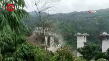 Hindistan'da inşaat halindeki demiryolu köprüsü çöktü: 17 ölü