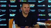 İSTANBUL - Galatasaray-Trabzonspor maçının ardından - Galatasaray teknik direktörü Okan Buruk (1)