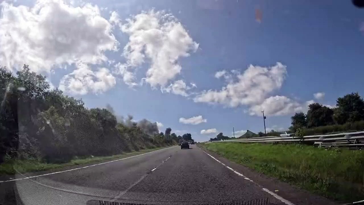 Cornwall Coach Fire halts A30 traffic
