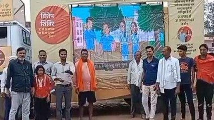 मुड़वारा: चुनाव को लेकर प्रशासन की पहल, रथ के माध्यम से किया जागरूक