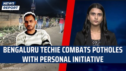 Bengaluru techie combats potholes with personal initiative | Arif Mudgal | Nitin Gadkari | Bank Loan