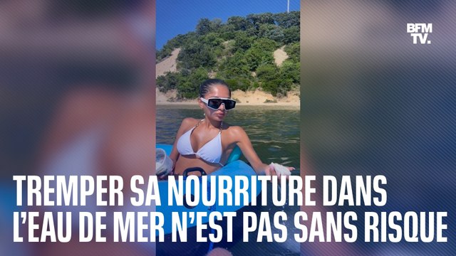 Tremper sa nourriture dans l’eau de mer, une tendance TikTok qui n’est pas sans risque