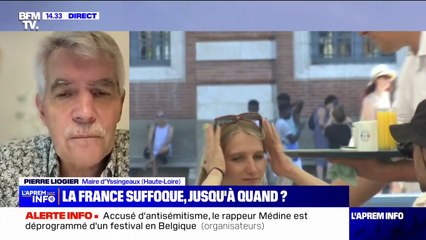 Canicule: "Toutes les activités extérieures sont décommandées" explique Pierre Liogier, maire d'Yssingeaux, en Haute-Loire
