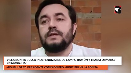 Miguel López dijo "Villa Bonita posee alrededor de 15 mil habitantes"