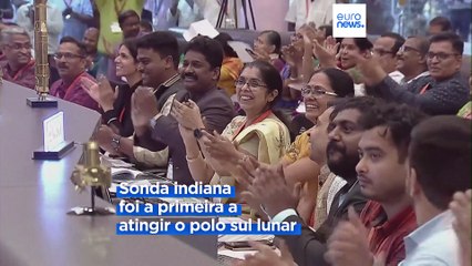 Chandrayaan-3 pousa com sucesso no polo sul da Lua