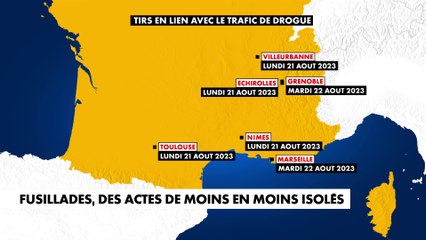 Panorama des fusillades en France ces dernières heures