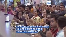 Indian spacecraft Chandrayaan-3 successfully makes historic landing on the moon