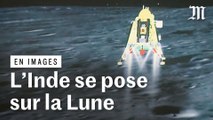 Les images de la sonde indienne qui s’est posée pour la première fois sur le pôle Sud de la Lune