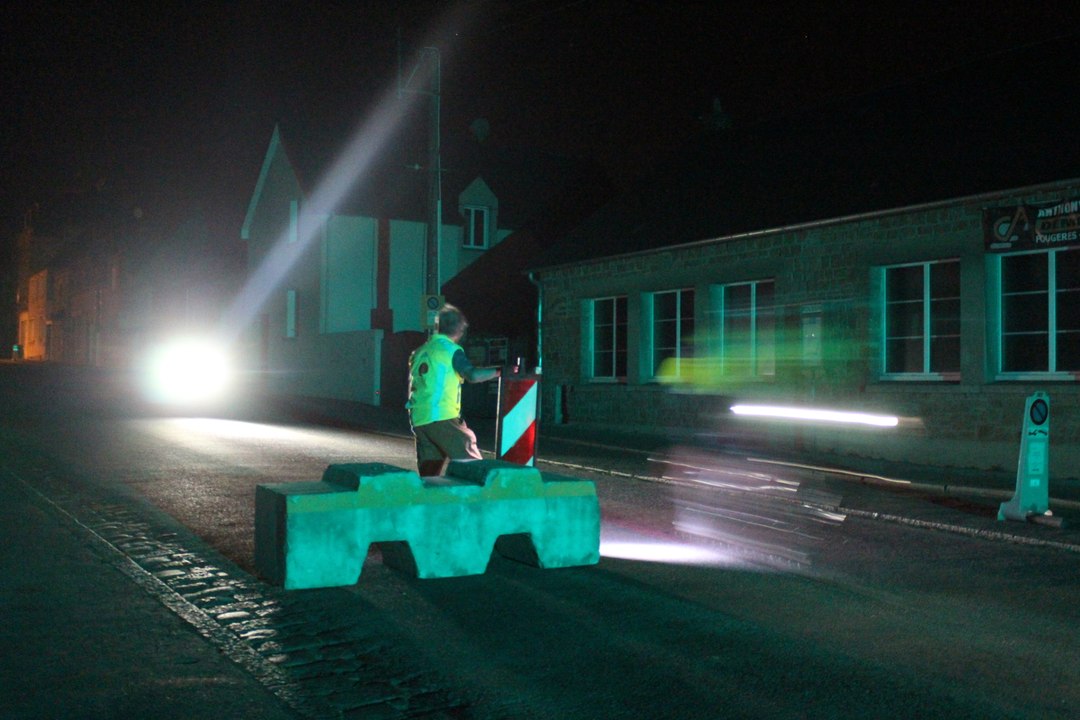 Une nuit à Fougères, étape de la course Paris-Brest-Paris