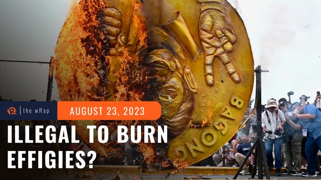 Clean Air Act violation? Cops file complaints vs artist of Marcos effigy burned in SONA rally