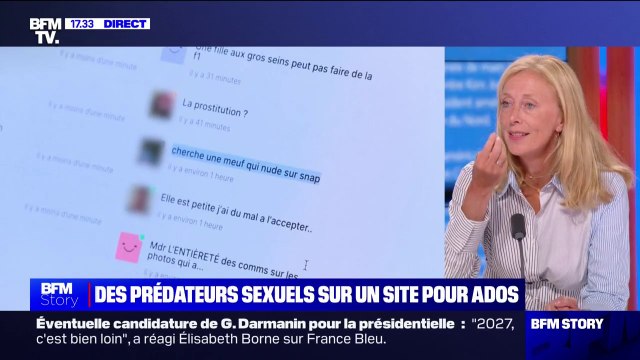 Rencontre Ados: Pharos est saisi , indique Charlotte Caubel (secrétaire d'État auprès de la Première ministre chargée de l'enfance)