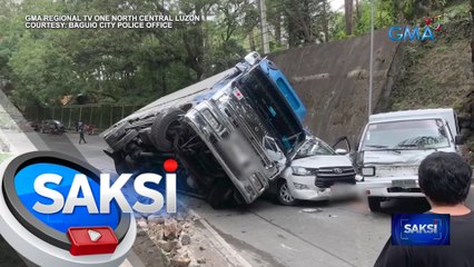 10-wheel truck, tumagilid at nadaganan ang 3 sasakyan; 7 sugatan | Saksi