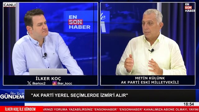 Metin Külünk: AK Parti yerel seçimlerde İzmir'i alır
