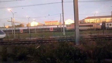 Passage d'un TGV vers Marseille St Charles