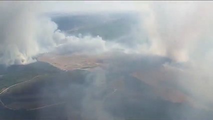 Incendio en Valporquero de la Cueva, León