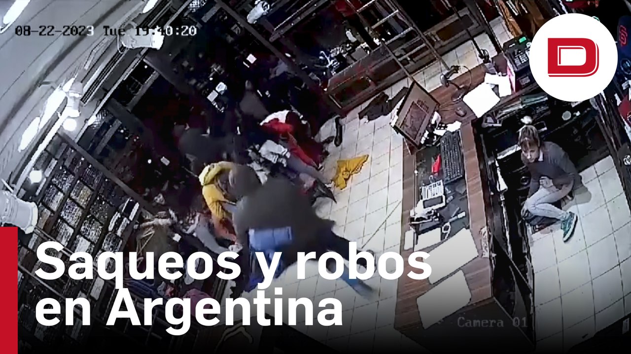 Los videos virales de los robos en tiendas y su...