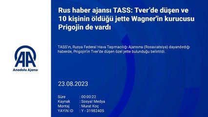 Wagner lideri Prigojin’in uçağı düştü